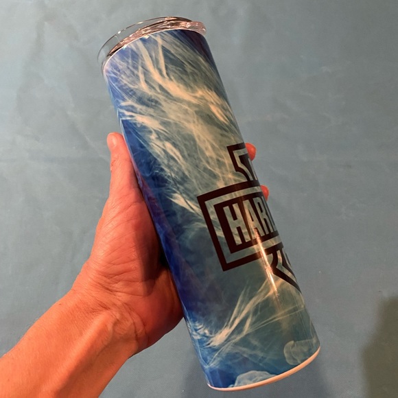 Harley Davidson Blue Sublimated Tumbler - Picture 3 of 5